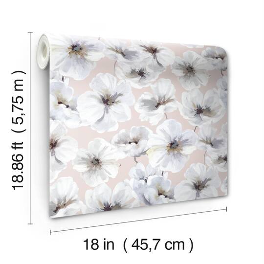 RoomMates Tamara Day Hawthorn Blossom Peel & Stick Wallpaper